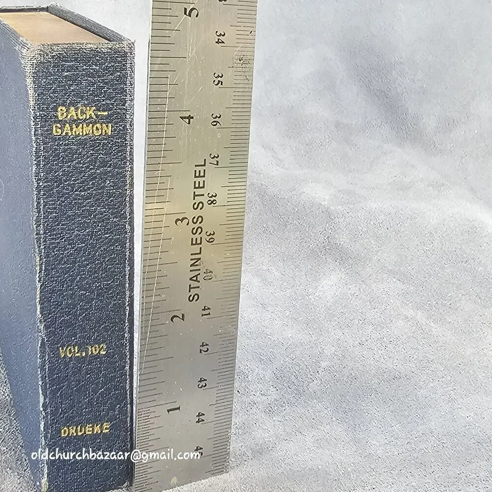 Vintage Drueke Backgammon Vol. 102 Travel Game Grand Rapids MI
